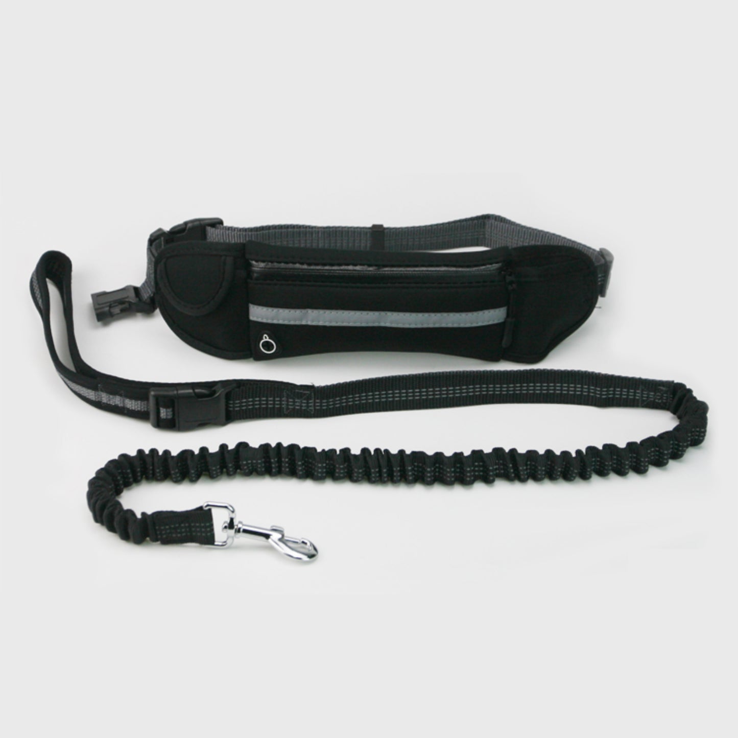 Runner Pouch + Bungee Dog Leash Set