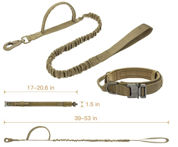 Heavy Duty Retractable Training Leash & Collar Pro Set