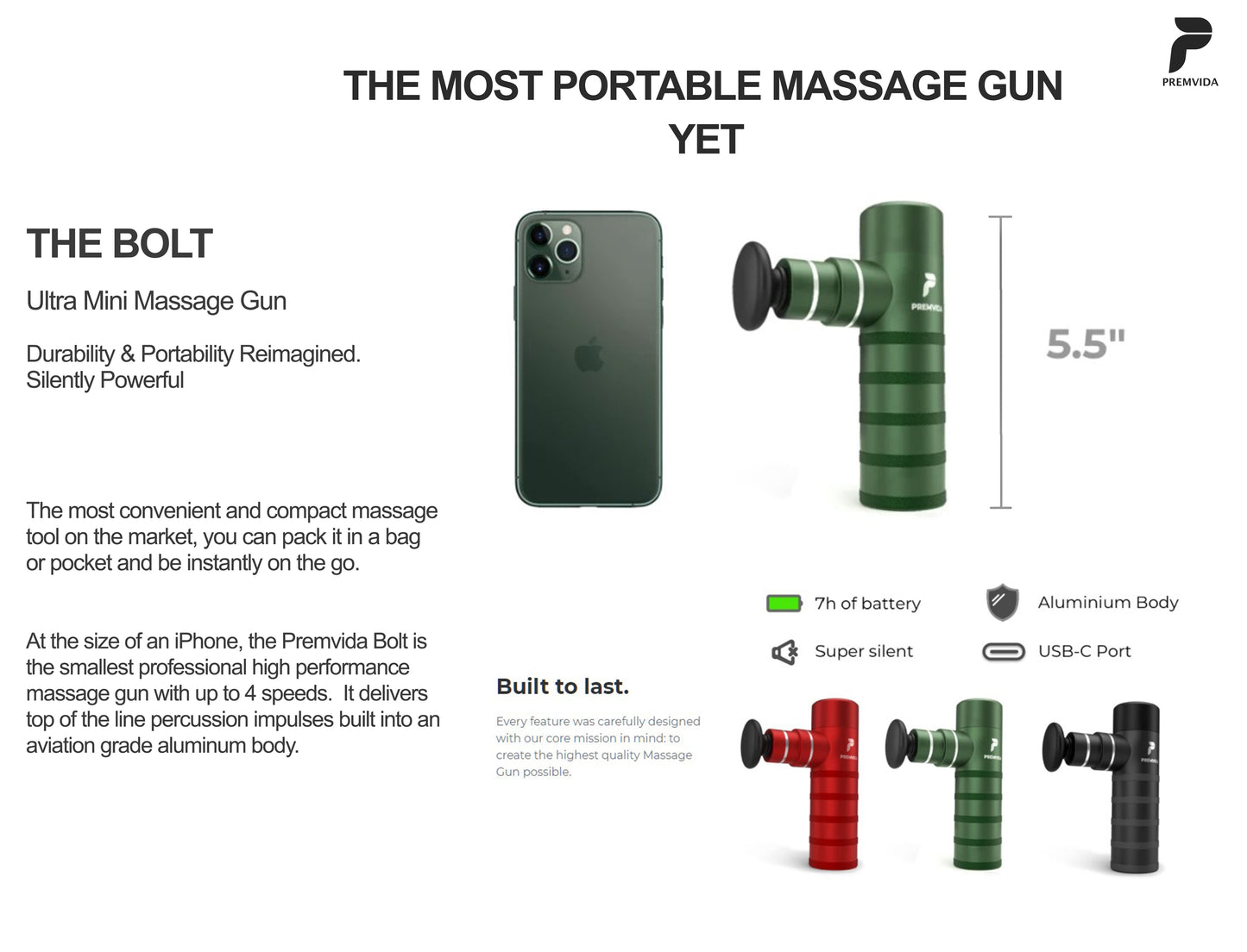 Bolt Portable Massage Device
