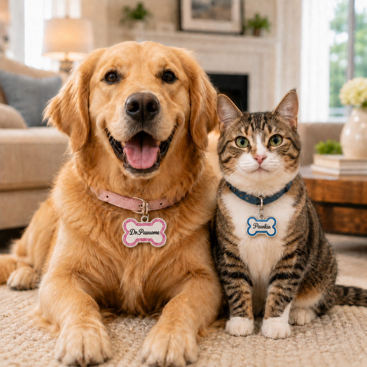 Custom Pet Name Tag (77% OFF)