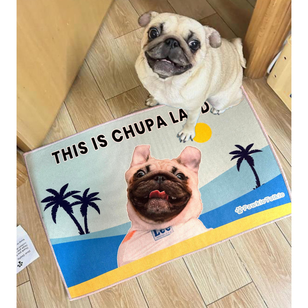 Custom Dog Cat Humor Floor Mat Doormat Carpet PawkieTalkie