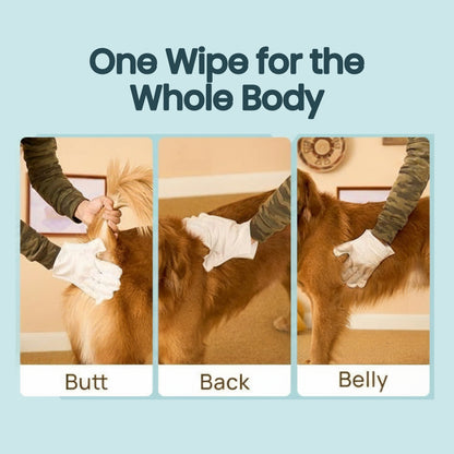 Dr. Pawsome Cleaning Deodorizing Glove Wipes for Dogs & Cats