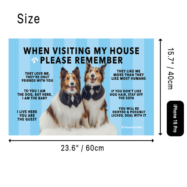 Paw-Cleaning Humor Floor Rug