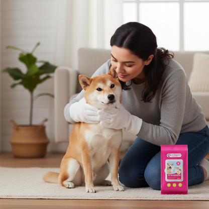 Dr. Pawsome Cleaning Deodorizing Glove Wipes for Dogs & Cats