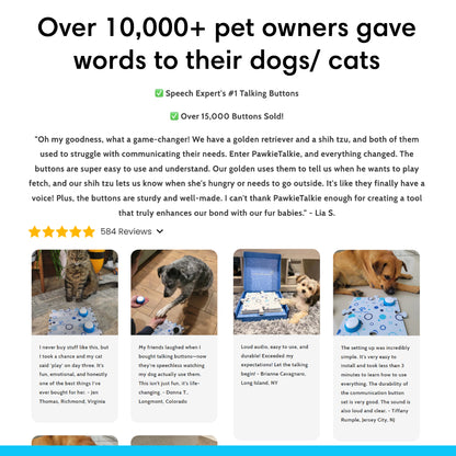 PawkieTalkie Pet Talking Buttons